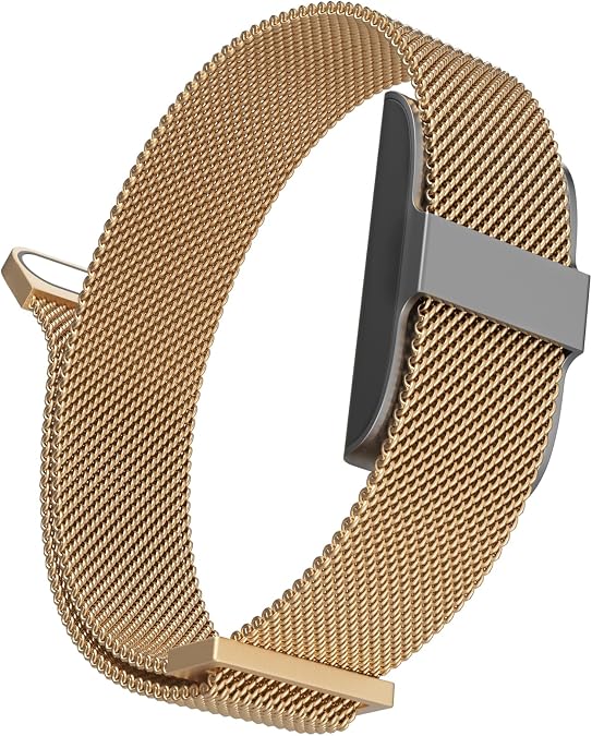 Metal Replacement Strap Compatible with Hume Band 1.0, Magnetic Mesh Loop