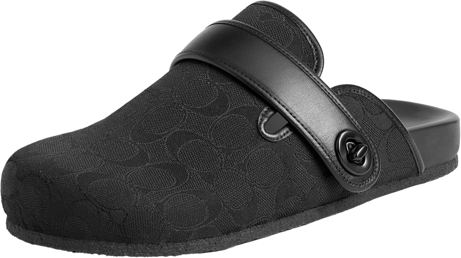 Coach Womens Break Clog, Black, 5