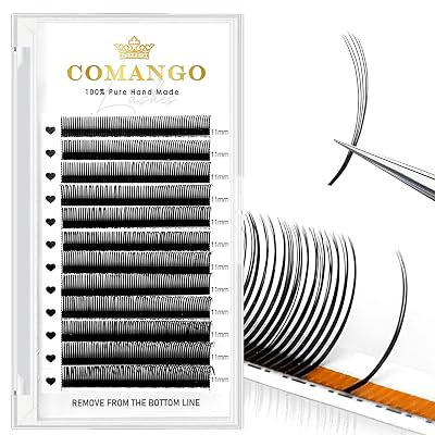 CoMango 5D Flora Spikes Lashes Spikes Lash Extensions Flower Wispy Eyelash Extensions CD Culry Individual Premade Fans 5D Spikes Lashes Volume Lashes Natural Look0.07-D-11mm