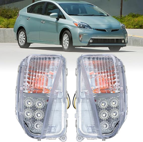Fog Light Front Driving Turn Signal Lamp For Toyota Prius 2012 2013 2014 2015 with Bulb (Left and Right)
