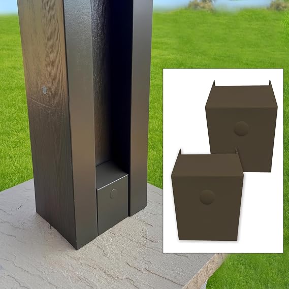 H-Post CapTM for Aluminum Patio Covers/Awnings (Spanish Brown/Brown/Sienawood)