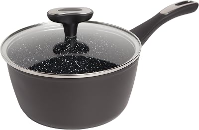 IKO Stratum Triple Layer Ceramic Non Stick Sauce Pan with Lid 3 Qt