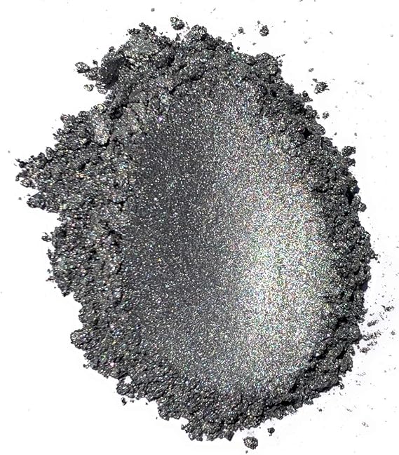 Black Diamond Mica Pigment (Aluminium) Professional Grade | Unrivaled Color Saturation, Mixes with Epoxy Resin, Nail Polish, Slime, Lip Gloss