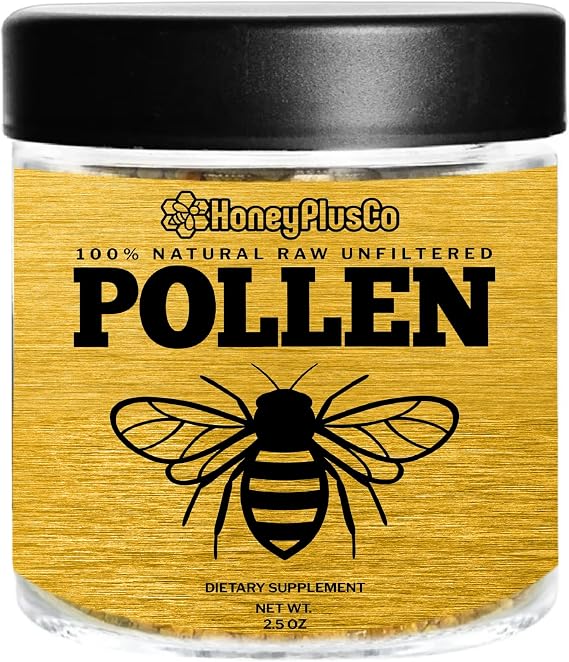 | 100% Natural Raw Unfiltered Bee Pollen - 2.5 Oz