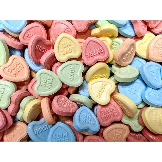 Conversation Hearts Candy, Heart Shaped Valentines Candy Bulk, 3 lb