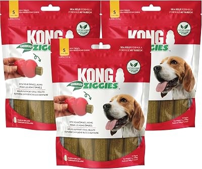 Kong Stuffn Ziggies - Adult Dogs Enhanced Recipe Small - 7 oz - Pack of 3