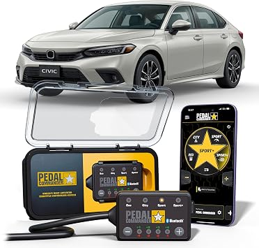 PEDAL COMMANDER Throttle Response Controller for Honda Civic 2016-2026 (Not for Honda Accords) - 10th/11th Gen, 4cyl Only, 36 Driving Settings & App Control, Throttle Controller, Civic Accessories