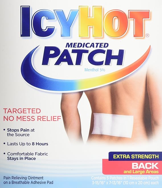 Icy Hot Patch Lge Back Sze E/s 5