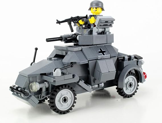 Battle Brick Collectible German WW2 Armored Car Custom Set