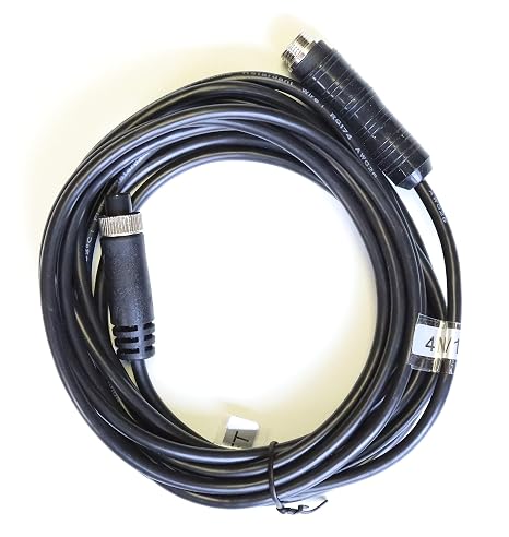 BOIN-E Composite Line 4 Pin Camera Cable Aviation Extension Cable RG174 (75-2) Video Cable for Backup Camera Rear View System Waterproof Coaxial Cable 50ohm 4M 5M 6M 8M 10M 15M 20M (16FT (5M))