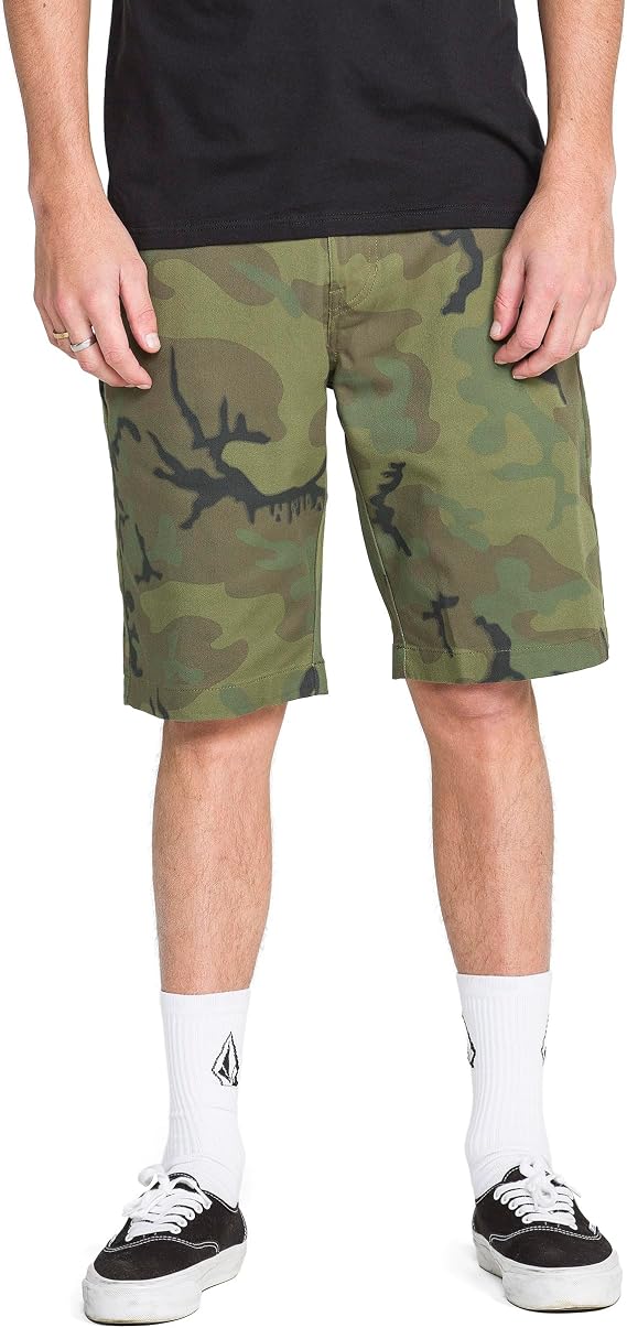 Volcom Men's Vmonty Chino Shorts 22 Outseam, Relaxed Fit, Durable Cotton Fabric