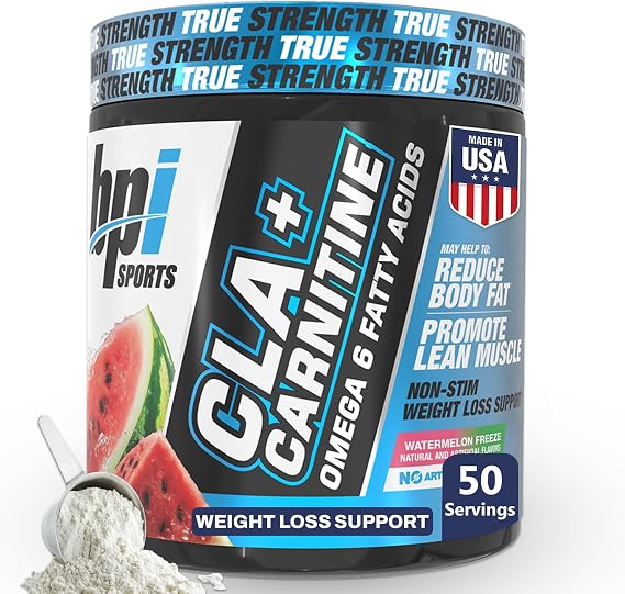BPI Sports CLA+Carnitine Caffeine Free, Watermelon, 50 Servings
