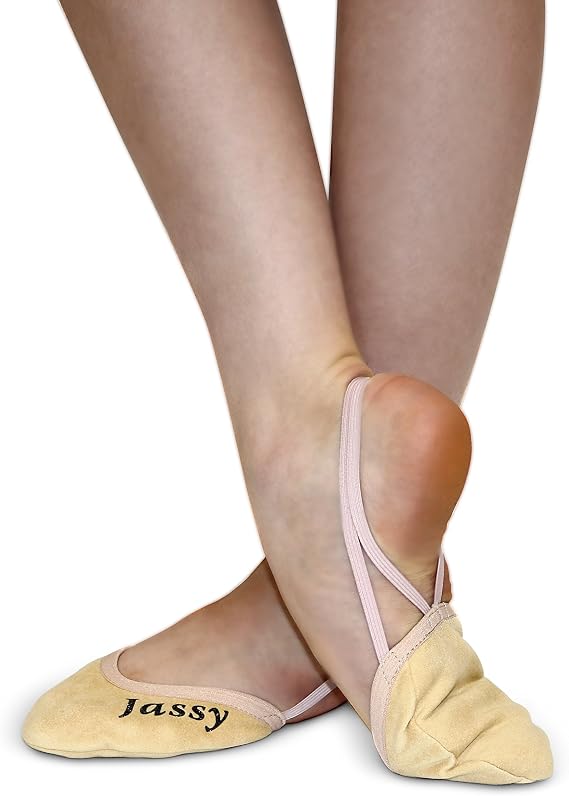 Jassy Rhythmic Gymnastics Toe Shoes Competition Grade for All Ages -Kids-Teens-Adults- MS02BL