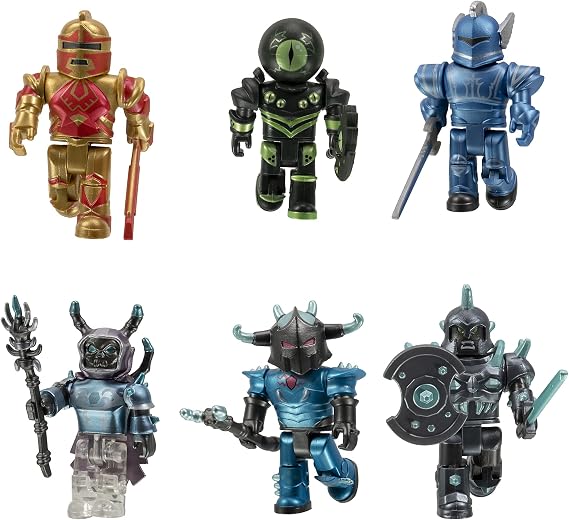 Roblox Action Collection - Champions of Roblox 15th Anniversary Gold Six Figure Pack [Includes Exclusive Virtual Item]