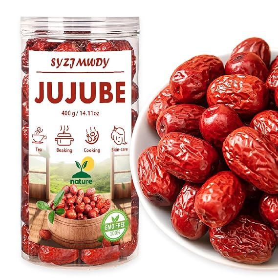 Premium Jujube Date, 400g/14.11oz Sweet Chewy Dates Bulk.