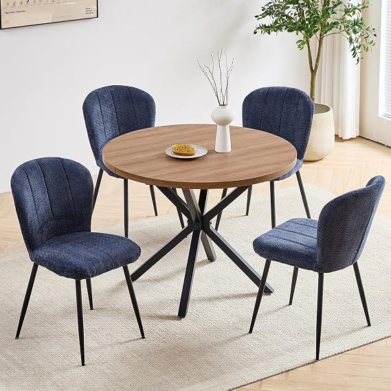 Round Dining Table Set for Kitchen Apartment