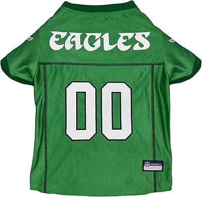 Pets First NFL Philadelphia Eagles Throwback Jersey, Retro Football Jersey, Size XX-Large, Vintage Shirt