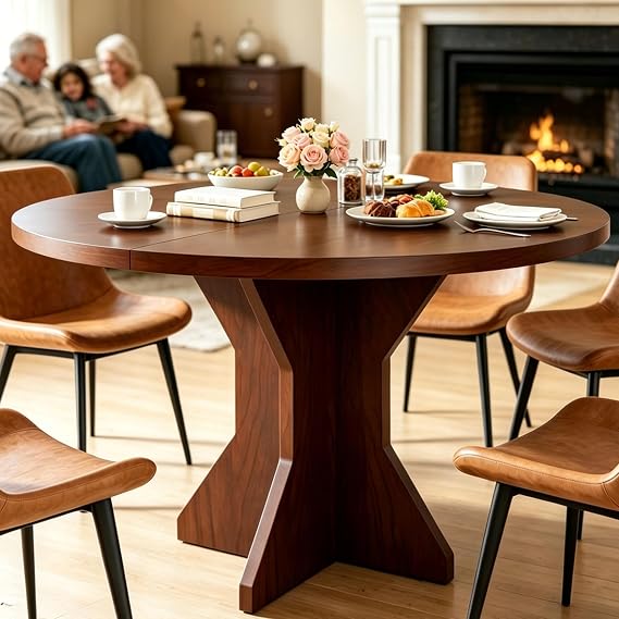 Round Dining Table, Circle Dining Room Table, Kitchen Dinner Table