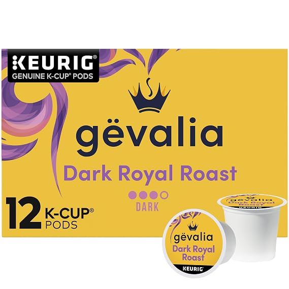 Gevalia Dark Royal Roast Dark Roast Keurig KCup Coffee Pods (12 ct Box)