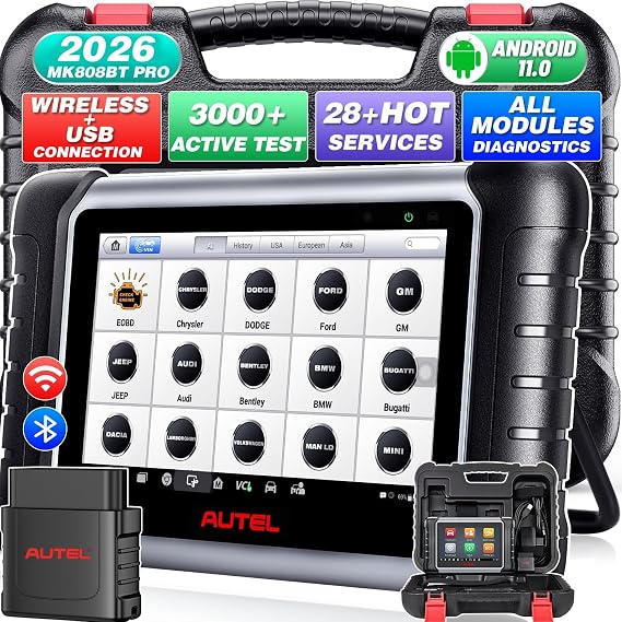 Autel MaxiCOM MK808BT PRO Scanner, V2.0 Bidirectional Diagnostic as MK900BT