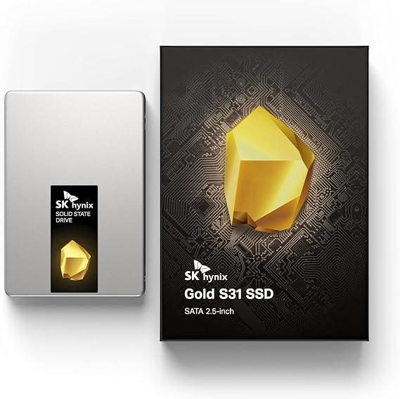 SK Hynix Gold S31 500GB SATA Gen3 2.5 Inch Internal SSD | Up to 560MB/S | Solid State Drive | Compact Form Factor