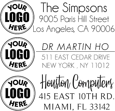 Custom Logo Stamp Custom Image Stamper Personalized Stamp Business Logo Stamp Business Logo or Image 78 x 2-38 Red