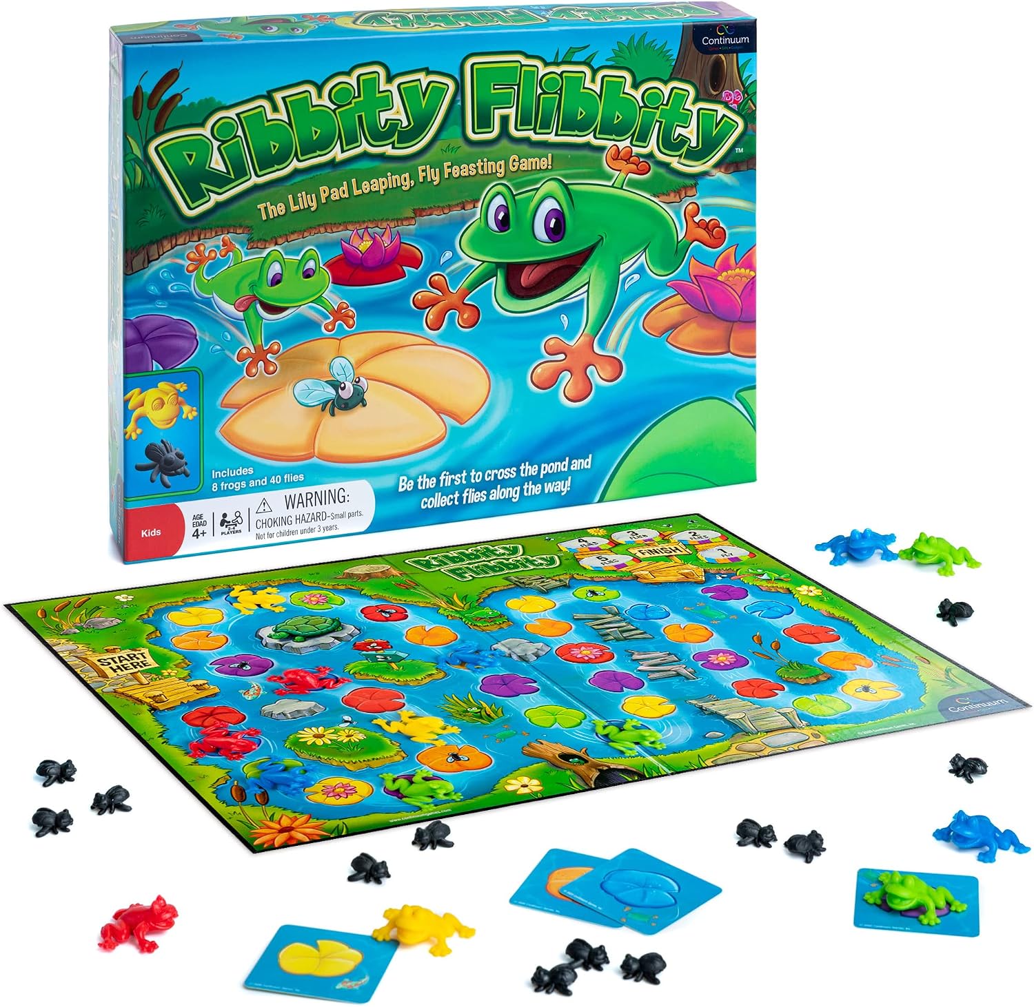 Ribbity Flibbity, The Lily Pad Leaping, Fly Feasting Game, Fun Frog-Themed Board Game
