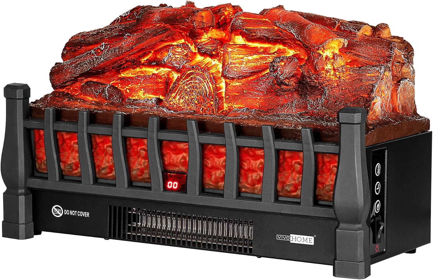 VIVOHOME 110V Electric Fireplace Insert Log Quartz UK | Ubuy
