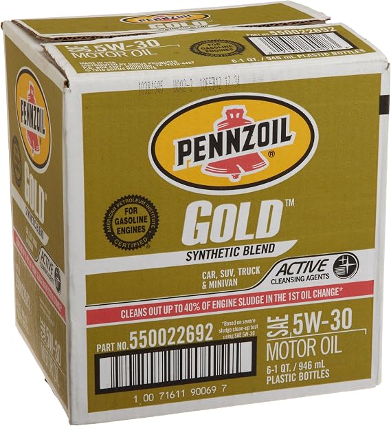 Pennzoil 550042582 Motor Oil Lubricant, 1 Quart