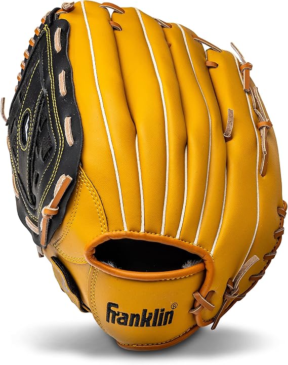 Franklin Sports Field Master Baseball + Softball Glove - Field Master Adult + Youth Baseball + Softball Mitt - Men's + Women's Gloves