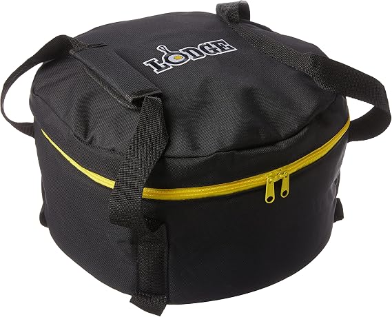 Lodge Black Camp Dutch Oven Tote Bag with Handles, 12 Inches | Durable Camp Dutch Oven Tote Bag with Handles for 12 Inch Dutch Ovens, Ideal for Camp Cooking & Transport