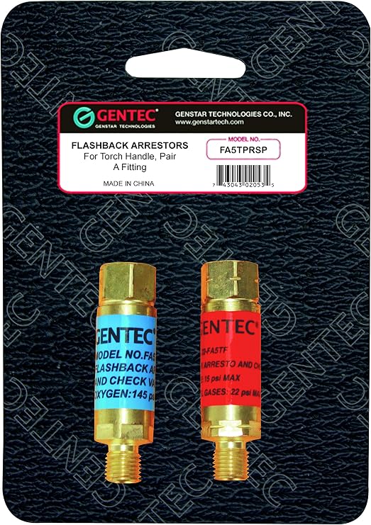 GENTEC FA5TPRSP Pair Flashback Arrestor
