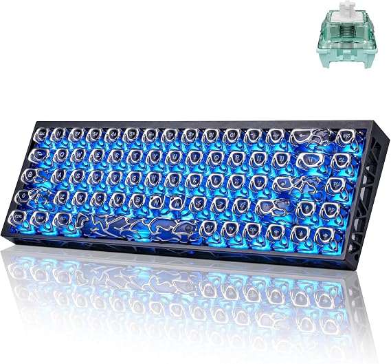 ZORNHER ZH68HE 65% Rapid Trigger Magnetic CNC Aluminum Gaming Keyboard,White Mechanical Keyboard with 8K Hz Polling Rate,0.10ms Latency,Adjustable Actuation,IMD PBT Keycaps,Hall Effet Switch