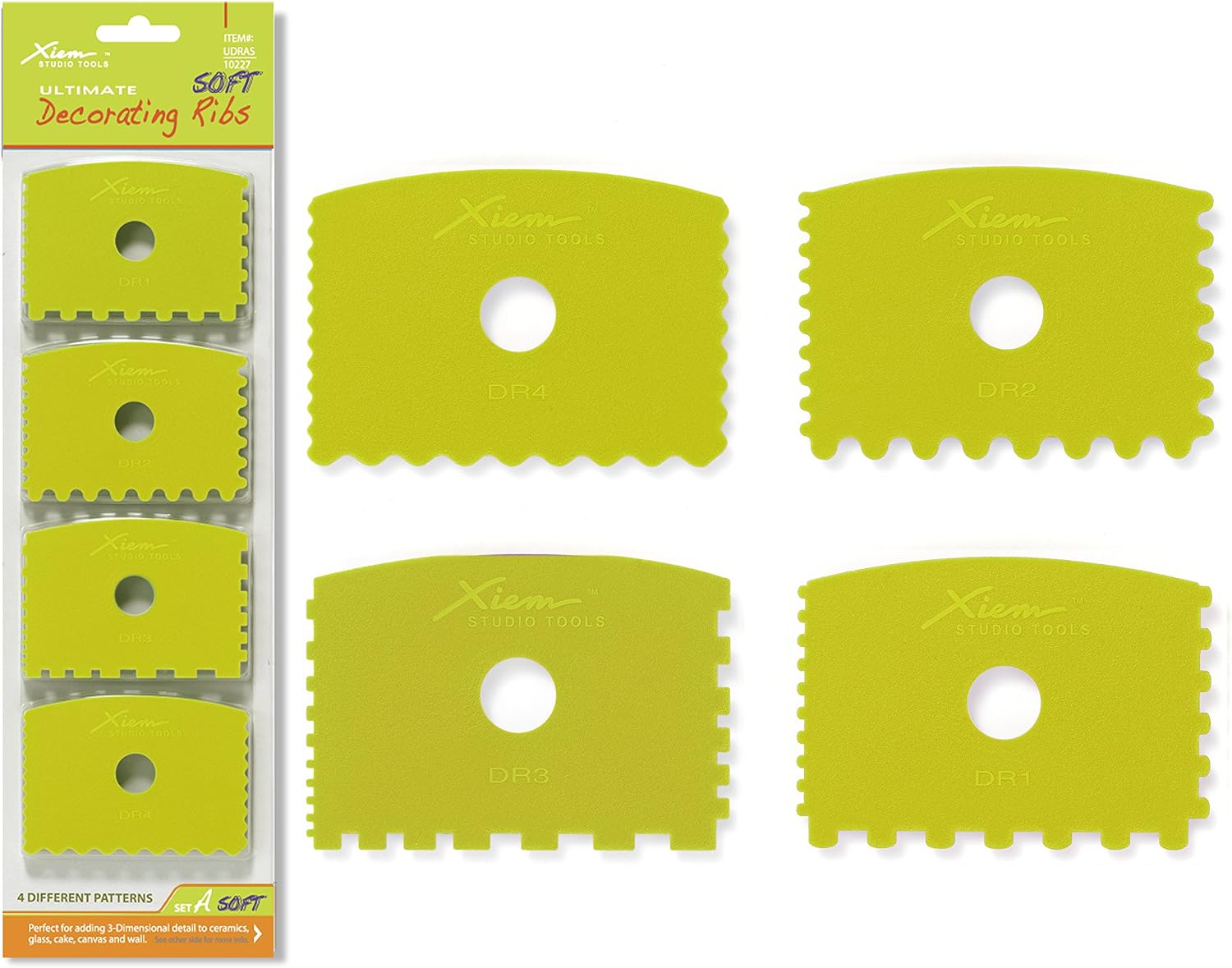 Xiem Studio Tools Ultimate Soft Decorating Ribs Set A