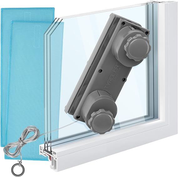 Tyroler Glider R-3 AFC Magnetic Window Cleaner Tool Fits Windows 0.24"-1.5" | | Fits Windows 0.24"-1.5" Thick | 100% Silicone Body Double Sided Outside Window Cleaner Tool | Window Cleaner Magnet