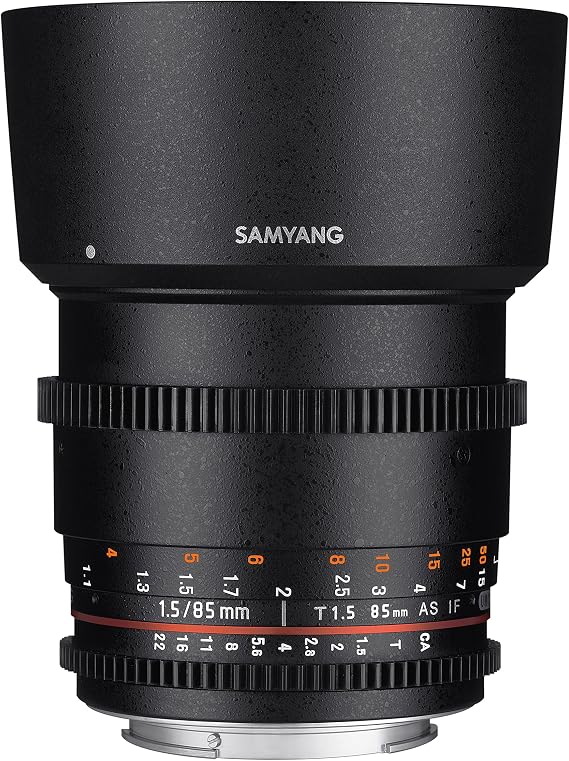 Samyang SYDS85M VDSLR II 85mm T1.5 Cine Lens, Nikon FX