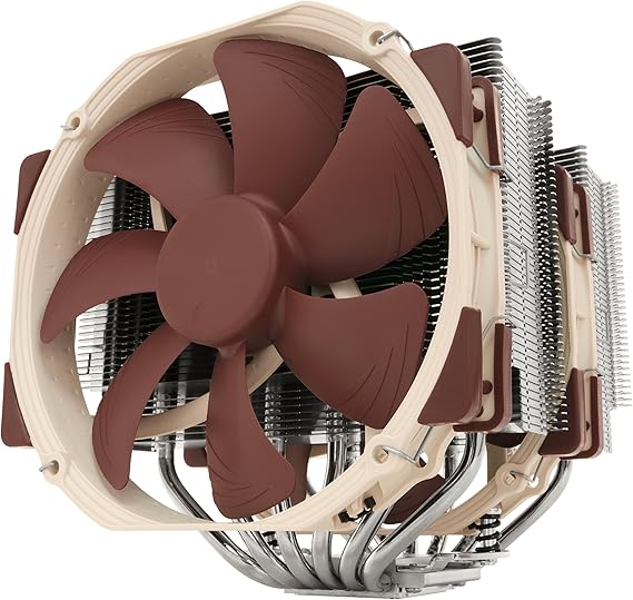 Noctua NH-D15, Quiet High-Performance Dual Tower CPU Cooler | 168mm Height, Enthusiast-Grade Low-Noise Cooling, 6 Heatpipes, For Intel & AMD, Dual 140mm Fans, Rich Accessory Kit