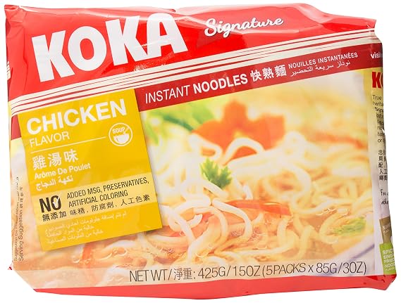 Koka Chicken Original Signature Flavour Instant Noodles, 85g (Pack of 5)