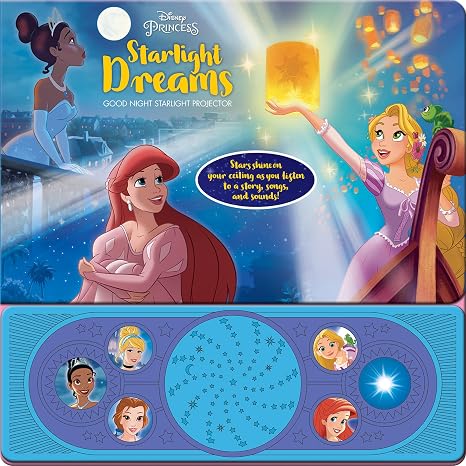 Disney Princess Cinderella, Belle, Rapunzel, an More! - Starlight Dreams Good Night Starlight Projector - PI Kids (Play-A-Song)
