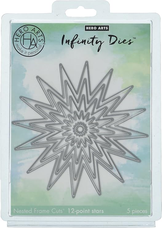 Hero Arts DI403 Infinity Dies, 12-Point Stars Infinity