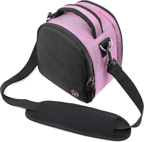 Vangoddy Laurel Baby Pink Carrying Case Bag for Panasonic LUMIX Series Cameras