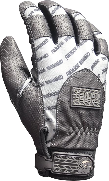 GREASE MONKEY Crew Chief Pro High-Visibility Mechanic Gloves with Touchscreen Capabilities