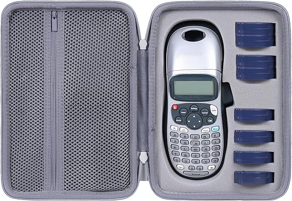 co2CREA Hard Case for DYMO LetraTag 100H/LT-100H/LT-100H Plus Label Maker | Handheld Label Maker Storage, Internal Accessory Space, Protective Lining, Rigid Shell, Organizes Label Tapes