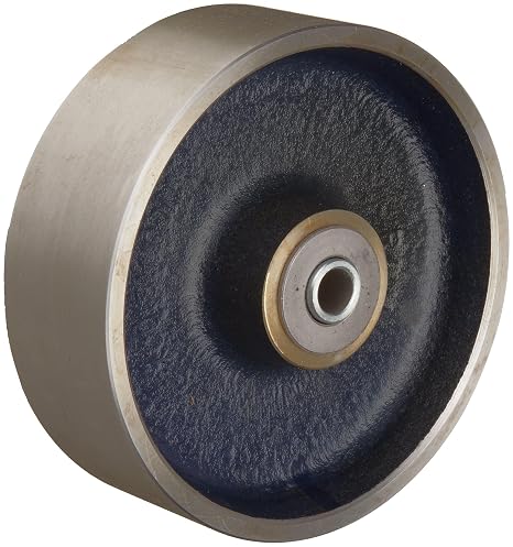 FSR-0620-08 6" Diameter X 2" Width Tread Forged Steel Wheel With Roller Bearing For 1/2" Axle, 1800 lbs Capacity
