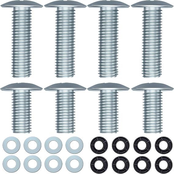 USX MOUNT TV Mounting bolts-M8x 45mm and M8 x 25mm (4PCS) TV Mounting Screws Compatible for Samsung TV with 2.5mm Spacers & 8.5mm Washer