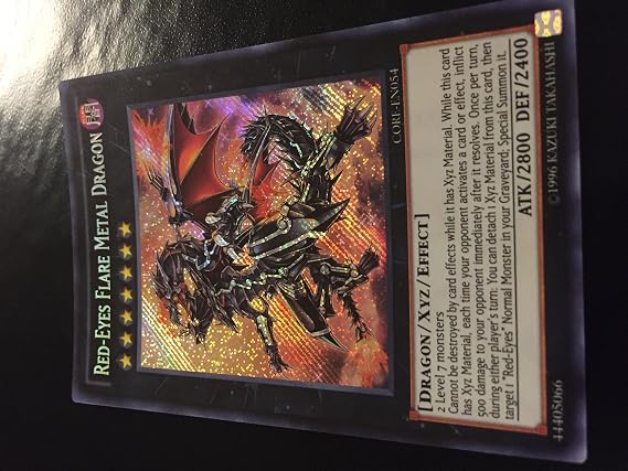 YU-GI-OH! - Red-Eyes Flare Metal Dragon (CORE-EN054) - Clash of Rebellions - Unlimited Edition - Secret Rare
