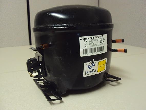 Embraco Refrigeration Compressor EGYS 60HLP, 1/3 THP, R134A, 1 phase, 115V