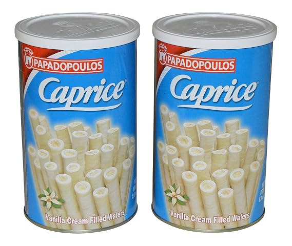 Papadopoulos Caprice Wafer Rolls (Vanilla)