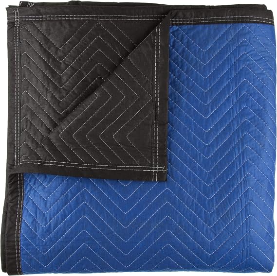 Moving Blanket - 80x73.5in Heavy-Duty Reusable Quilted Furniture Pad or Drop Cloth with Recycled Cotton Filling - Moving Supplies by Stalwart