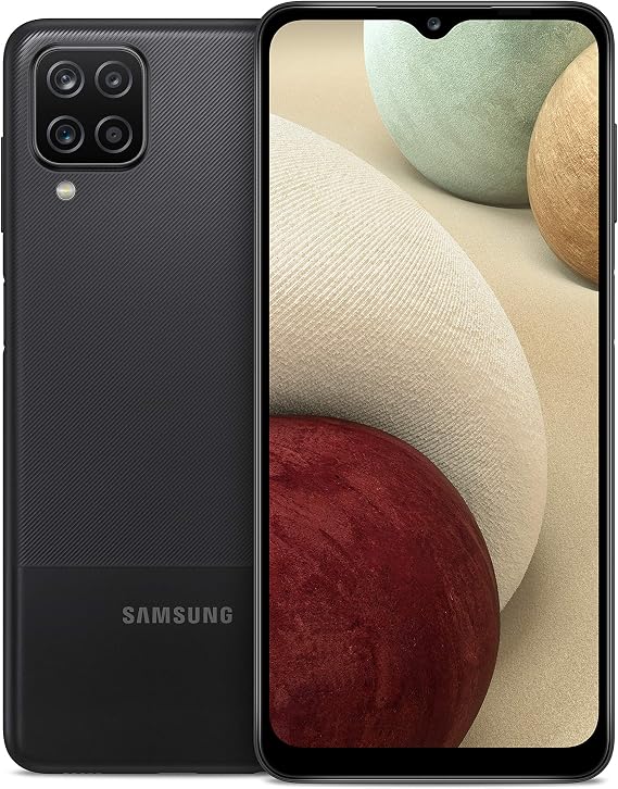 SAMSUNG Galaxy A12 Cell Phone, Factory Unlocked Android Smartphone, 32GB, Multi Camera System, Expandable Storage, Long Battery Life, 6.5 Infinity-V HD+ Display Screen, US Version, 32GB, Black